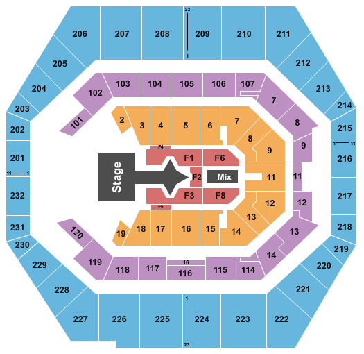 Conseco Seating Chart